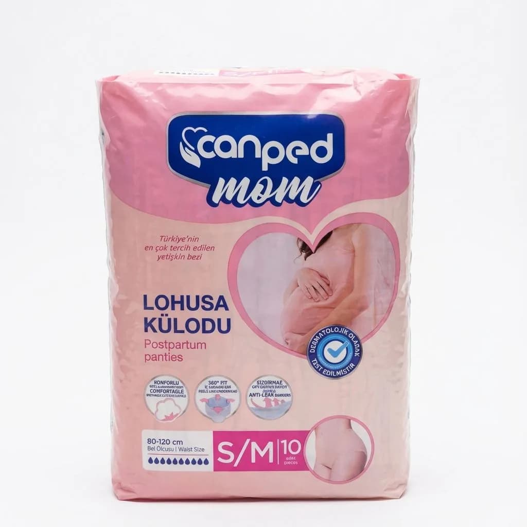 Canped Mom Culotte Post-Partum Taille S/M — 10 pièces